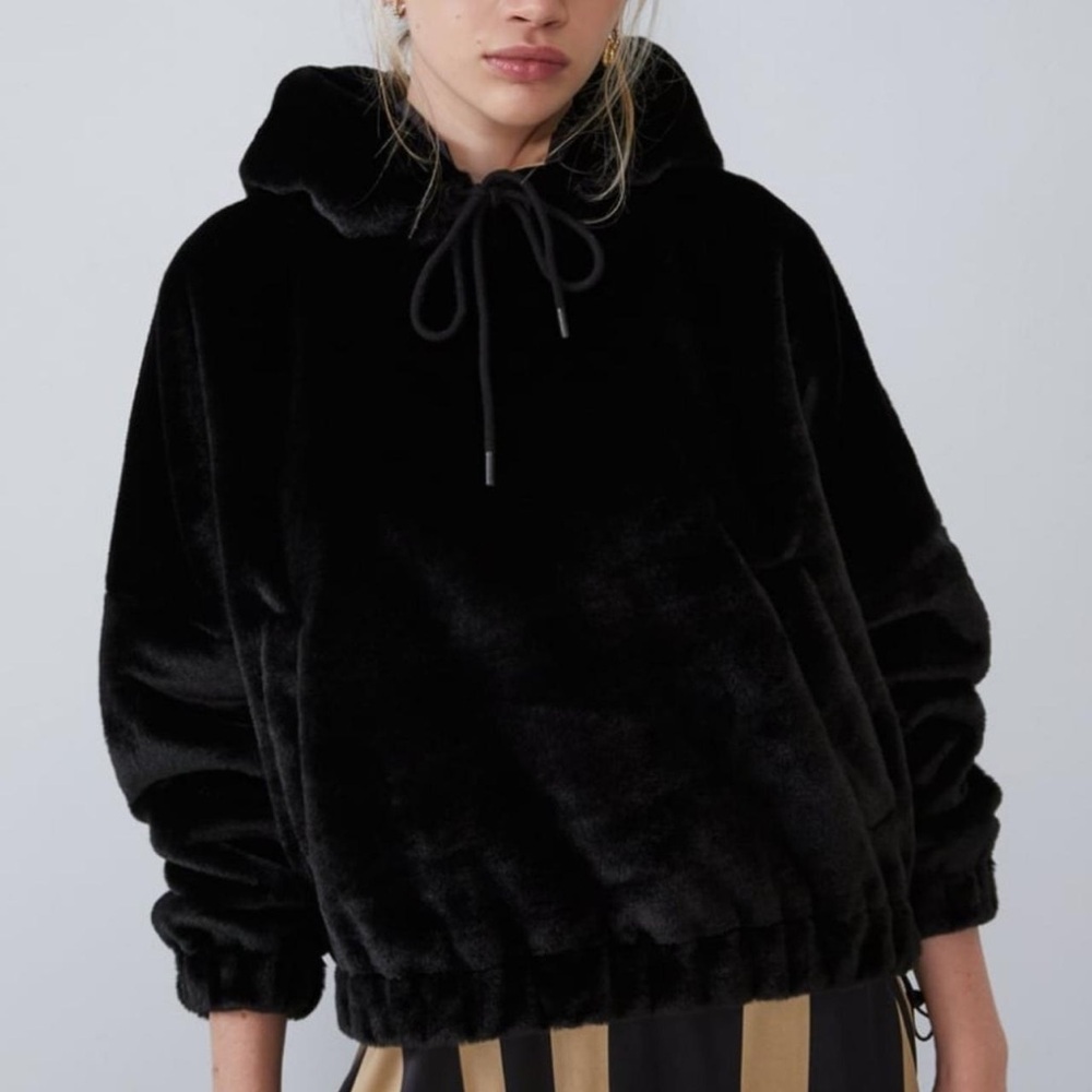 Zara | Faux Fur Bomber Jacket